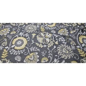 Dorielle Smoke Gray Jacobean Upholstery FABRIC 41x57"